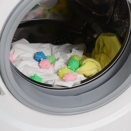 AimtoHome Solid Colorful Laundry Ball Washing Ball - Clothes will Come out Soft, Fluffy, Fewer Wrinkles and Less Static Cling. A Natural and Better Alternative to Fabric Softener. (Set of 10) - Thumbnail 2