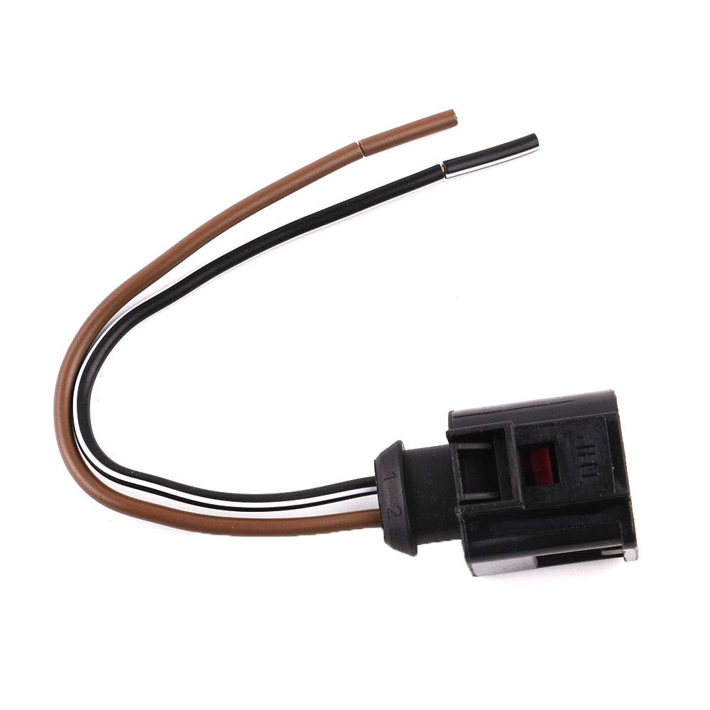 Photo 1 of CNUPSM Pigtail Plug Wiring Connector 2Pin 4D0971992 Compatible With VW Jetta Passat Golf Polo Bettle Tiguan Audi A1 A2 A3 A4/S4 A5/S5 A6 A7 A8/S8 Q3 Q7 Q8 R8 TT Seat Ibiza Skoda Fabia Octavia Superb