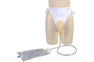 LP-SUNSHINE Wearable Urinal for Men, Protable Latex Material with Collection Urine Bag, Urinary Drainage Bag System,Skin-Friendly and odorless (1000ml) (Universal Style)