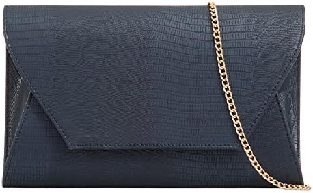 Ladies Snakeskin Envelope Clutch Bag - Women's Evening Bag Snake Skin Handbag Purse KA822