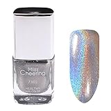 OksaleÂ® 7ML Nail Polish Pretty Holographic Holo Glitter Gel Polish Nail Art Holographic (A)