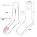 Rabbitroom Unisex Rechargeable Battery Electric Heated Socks Kit, Thick Knitting Thermal Sox Care Chronically Cold Feet, Winter Warm Cotton Crew Socks for Outdoor Hunting Skiing, Free Size (Gray)