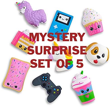 Top Trenz Squishy Squad Stickers for Notebook, Laptop, Tablet (Mystery Set of 5)