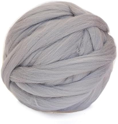 Infinity Thread Super Chunky, Soft, Merino Wool Yarn for Knitting Cozy Hat, Scarf, Blanket and Bulky Projects - 1 lb