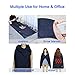 lomitech Heated Blanket, Camping Blanket with 3 Heating Levels Waterproof Wearable Multi-use Noiseless Fast USB Heating for Outdoors Stadium Home Office (Black)thumb 4