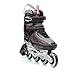 5th Element Glow Inline Skates for Women with High Ankle Support, Adjustable Strap, 90mm Wheels, and Soft Boot Fit for Fitness and Performance Skating