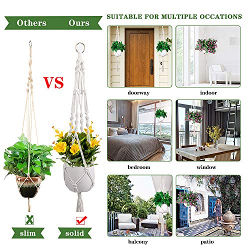 Comprar Colgador para Plantas 3 piezas, Macramé Colgante para Plantas