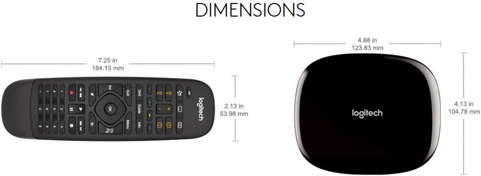 Logitech Harmony Companion All in One Remote Control for Smart Home and Entertainment Devices, Hub & App, Works With Alexa – Black: Home Audio & Theater