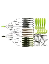 Ilure 5 brazos alabama paraguas Rig pesca ultraligero trípode señuelos de bajo Kit de cebo Junior Ultraligero Willow Blade Multi Lure Rig