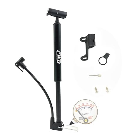 Eastwild Mini Bike Pump With Pressure Gauge Portable Bicycle Pump