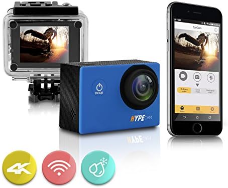 Premium 4k WiFi Sports Action Camera | Ultra HD Waterproof Camcorder | 16MP 170° Wide Angle Len | 2 Inch LCD Screen and Full Accessory Kit