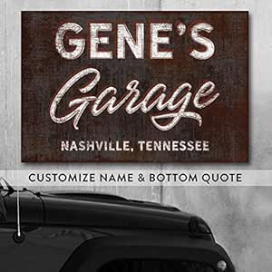 CELYCASY - Cartel de Pared para Garaje, diseño de Cueva de Hombre