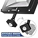 Hyperikon LED Flood Light, 30W=125W, Outdoor Security Lighting, Motion Sensor Exterior Fixture, Super Bright Commercial Light, IP65 Waterproof, UL, Crystal White