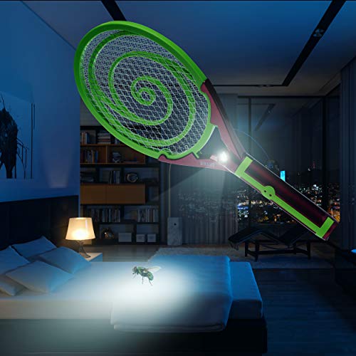 Nikаnd Fly Racket - Light Trap Indoor & Outdoor Tennis Racquet - Fruit Flies Fly Control Best for Camping