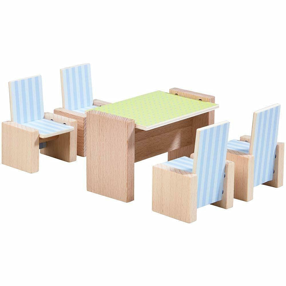 HABA Little Friends – Dollhouse Furniture Dining Room | wooden dolls house furniture | 303839