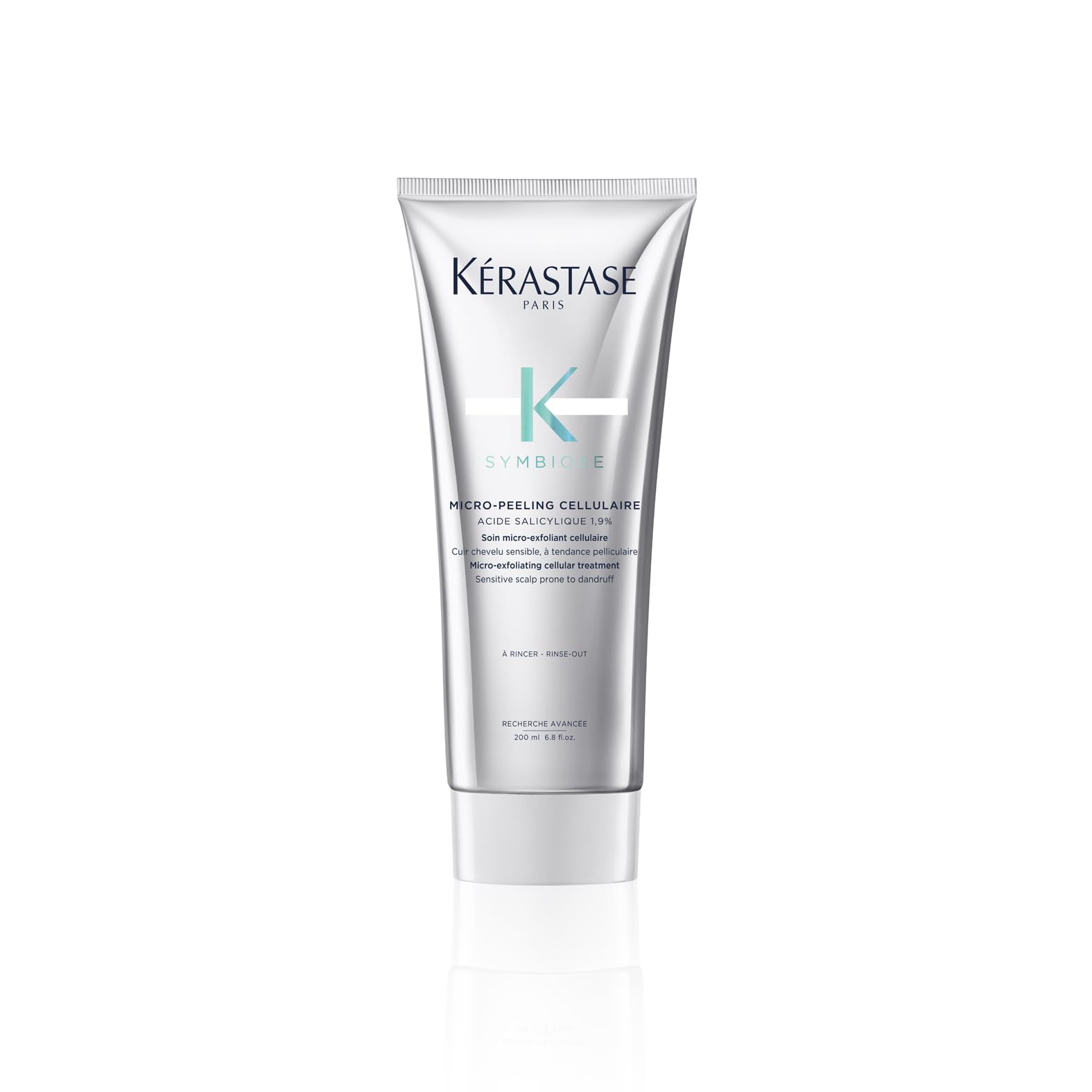 Kérastase Symbiose, Micro-Exfoliating Cellular Anti-Dandruff Hair Treatment with Salicylic Acid, For Sensitive Scalps Prone To Dandruff, Sulphate-Free, Micro-Peeling Cellulaire, 200 ml