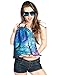 Ababalaya 3D Print Drawstring Backpack Rucksack Shoulder Bags Gym Bag, Star