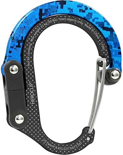 HEROCLIP Versatile Clip-(Small) Non-Locking Carabiner Attach Clip to Anything
