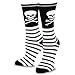 TeeHee Novelty Happy Halloween Fun Crew Socks for Women 4-Pack (Skulls)