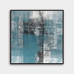 Framed Canvas Wall Art Modern Texture Painting Canvas Prints Home Artwork Decoration for Living Room,Bedroom - 16x16 inches