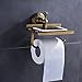 Rozin Wall Mounted Multifunctional Toilet Paper Holder Antique Brass