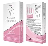 VIBIO ACTIVE Kegel Exerciser Set with Powered Handle and 4 Graduated Tips Physician Recommended for Bladder Control and Pelvic Floor Exercises + Discreet Storage Bag
