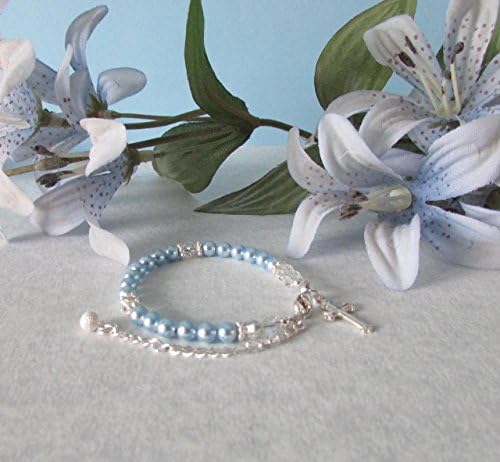 Baby Boy Baptism Bracelet Baby to Bride® Something Borrowed Something Blue BTB20