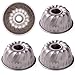 Lufeiya Mini Bundt Pan 4 Inch Kugelhopf Mold Nonstick Baking Cake Pans 4pcs Set