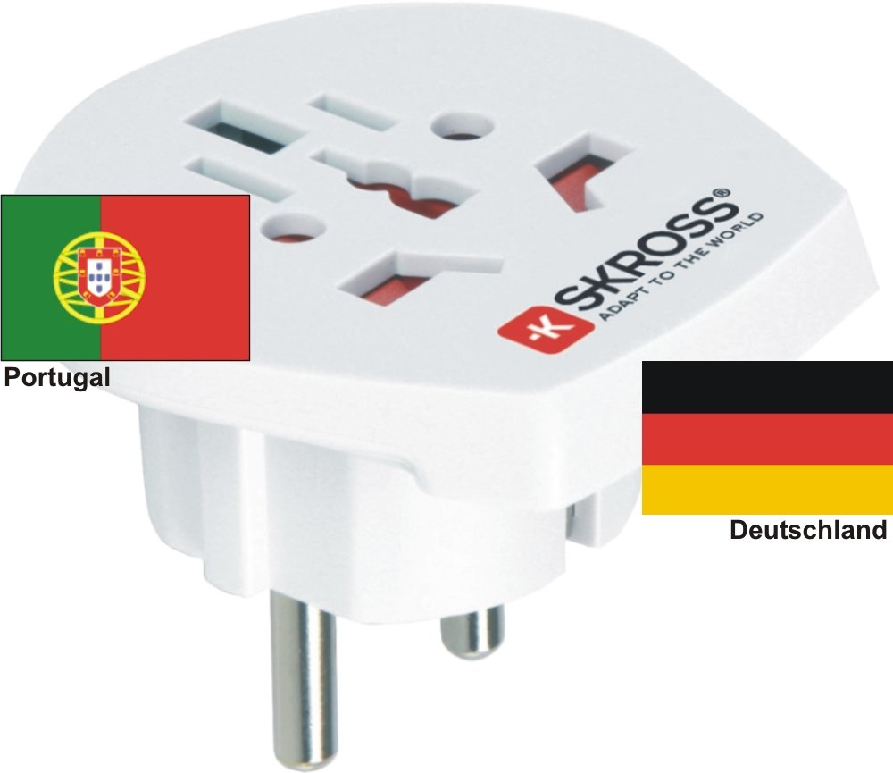 Reiseadapter Auslandsadapter auf Deutschland Schukostecker Strom