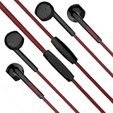 PWOW 2 Pack Earbuds In Ear Headphones Wired Earphones Headphones with Mic