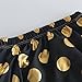 Messy Code Baby Bloomers Training Pants Girls Underwear Ruffle Diaper Cover Gold Dot Briefs for Toddlers Black S(6-12Months)
