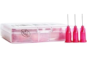 BSTEAN 50 Pack Blunt Tip Dispensing Needle with Luer Lock, Industrial Unsterilized (25G, 1/2 Inch)