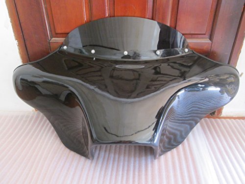 USA F12 GC+ F18 Harley Batwing Fairing Windshield 4 Softail Fat Boy Fatboy Heritage Deluxe Custom Slim 4x5 Speaker Holes - Thumbnail 6