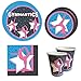Blue Orchards Gymnastics Party Pack - 100 Pieces for 16 Guests - Gymnastics Birthday, Dance Theme Decorations, Plates and Napkins