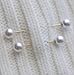 L'vow Black White Elegant Temperament Double Faux Pearl Brooch Pins Pack of 2