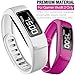 iBREK Compatible with Garmin Vivofit 2 Replacement Bands with Metal Clasp for Women Men Small Large(No Tracker)(Small (6.2-8.2 in))