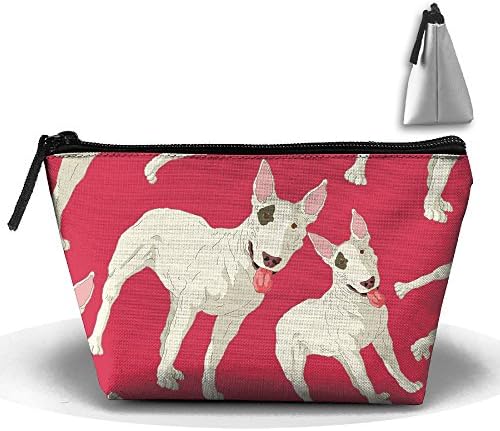 Bull Terrier Cartoon Unisex Cosmetic Bags Handbag Wrist Bags Clutch Bags Cell Phone Bags Purses