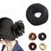 FESHFEN Scrunchy Scrunchie Hairpieces Elastic Messy Hair Bun Ponytail Hair Extensions Wig Drawstring-2# Darkest Brown
