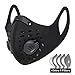 West Biking Mesh Dust/Pollution Mask for Air Filtration, Sport Mask with Exhalation Valves Filters, Activated Carbon PM2.5 Filters Air Purifier (1Mask+5Filters)