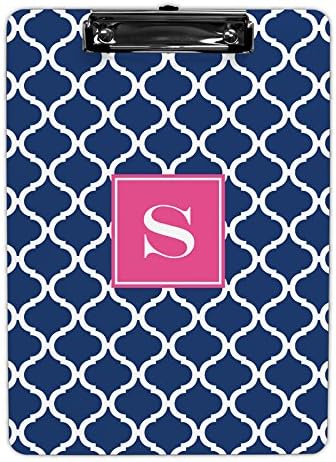 Boatman Geller AZCP16-SI-W-E "Letter E" Ann Tile Single Initial Clipboard