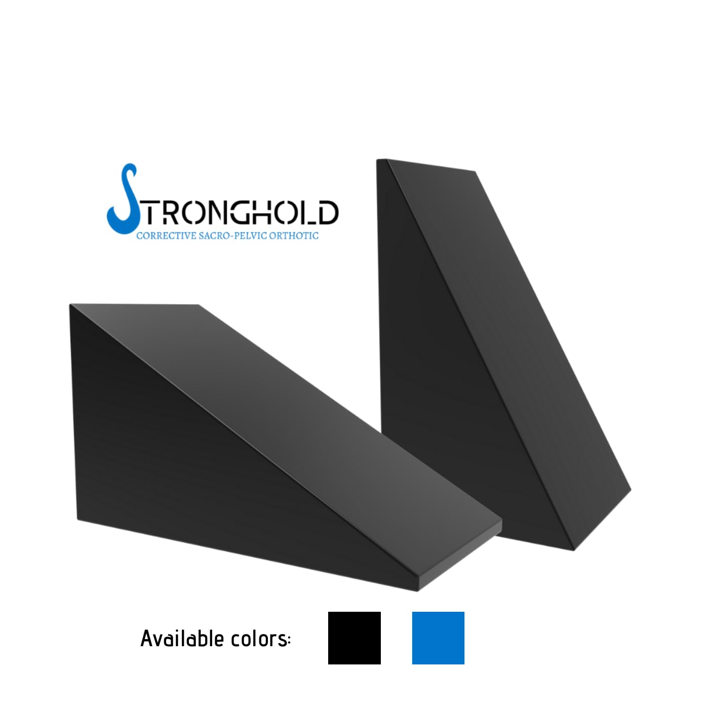 OrthoTrust Stronghold Pelvic Sacral Blocks Set High-Density Foam Wedges - Royal Blue Set