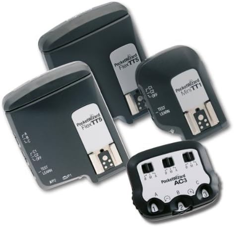 PocketWizard Kit for Canon includes 1 x MiniTT1, 2 x Flex TT5 and 1 x AC3 ZoneController