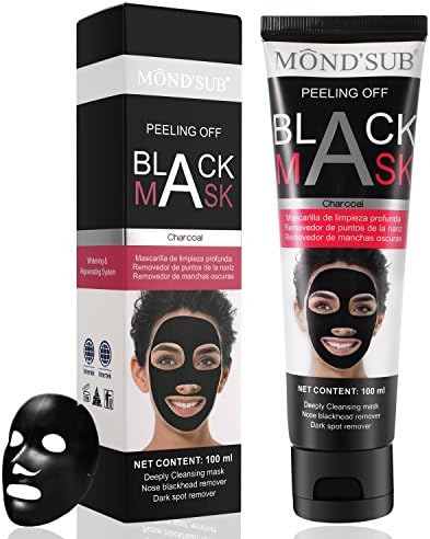 Blackhead Remover Mask,Mendodo Black Peel off Mask Anti-wrinkle Shrinking Pores Brighten Skin Purifying and Deep Cleansing Facial Pores- Black 3.52 FL OZ