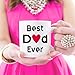 MAUAG Best Dad Coffee Mug, Best Dad Ever Unique Birthday Gifts Idea for Dad Father Papa Daddy Cup White, 11 Oz