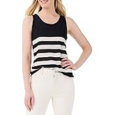 NIC+ZOE Women's Featherweight Striped Tank