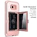 WeLoveCase Galaxy S8 Plus Wallet Case, Galaxy S8 Plus Case Card Holder Wallet Cover with Stand & Mirror 3 in 1 Hybrid Shockproof Heavy Duty Full Protective Case for Samsung Galaxy S8 Plus - Rose Gold