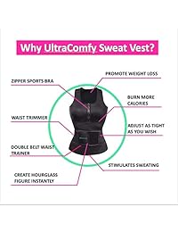 UltraComfy Waist Trainer Sweat Vest Corset for Weight Loss Waist Trimmer Cincher