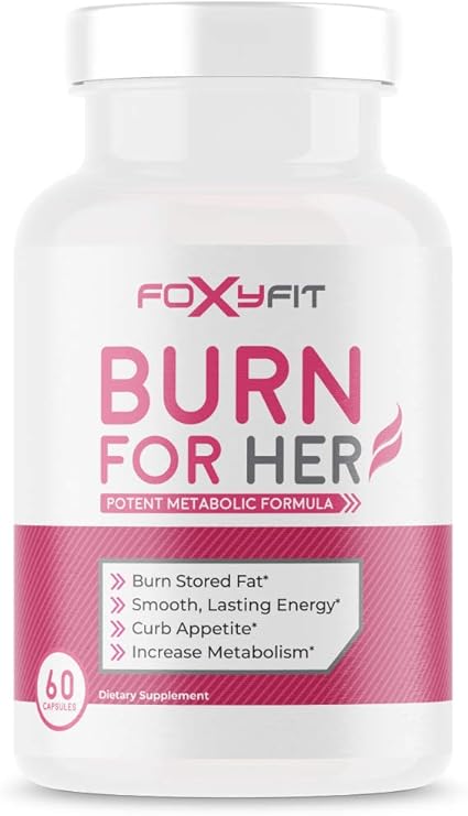Amazon Com Burn For Her Weight Management Supplement For Women By Foxy Fit Diet Control White Willow Bark Theacrine And Green Coffee Extract 60 Capsules Health Personal Care