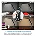 Vont Dimmable LED Desk Lamp with USB Port, 4 Lighting Modes(Studying, Reading, Relaxing, Sleeping), 5 Level Dimming, 1 Hour Auto Timer, Touch Sensitive Control, Modern Design, Piano Black
