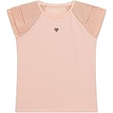 Guess Girls Short Sleeve T-Shirt with Chiffon Detail
